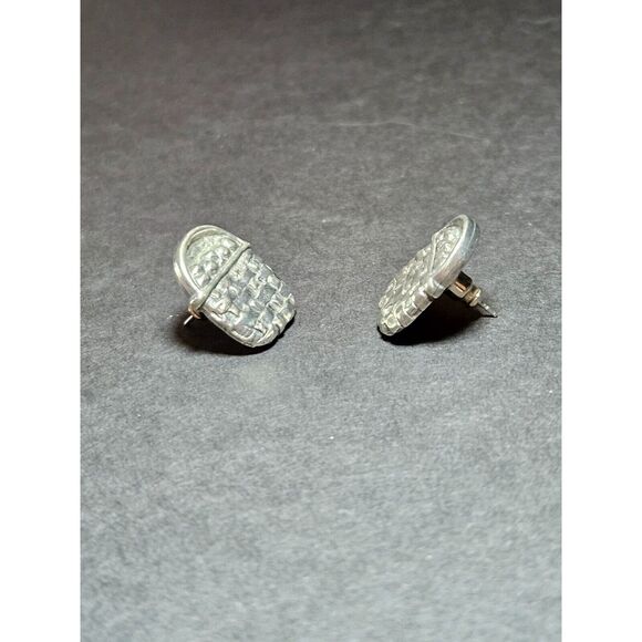 MVB pewter basket earrings - Picture 2 of 7